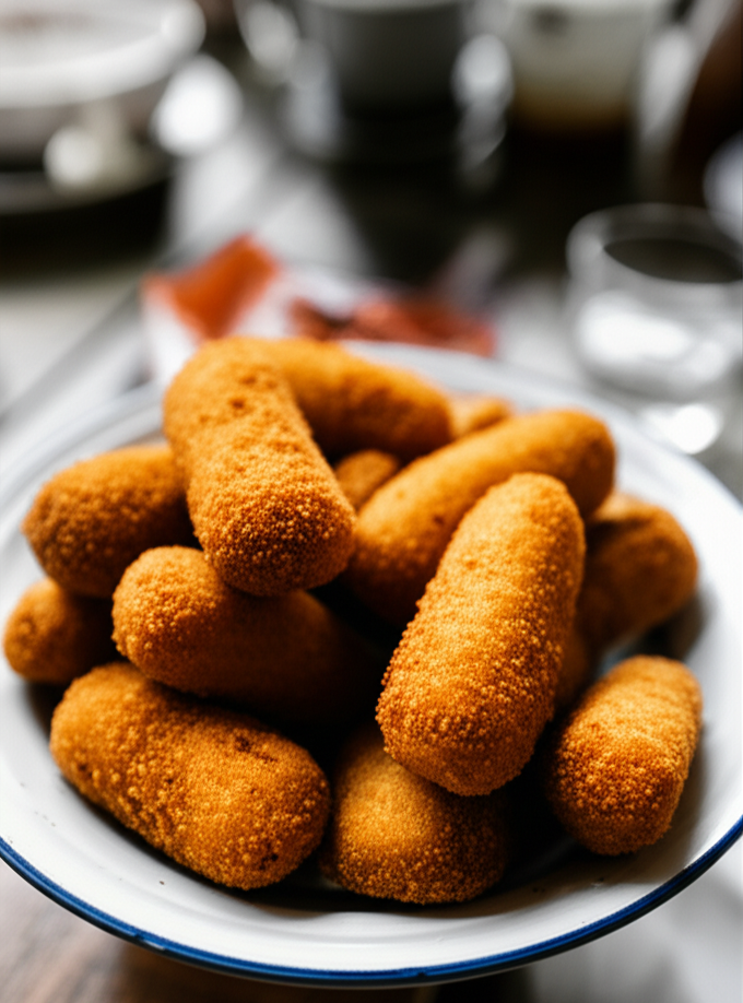 Croquetas de jamón doradas